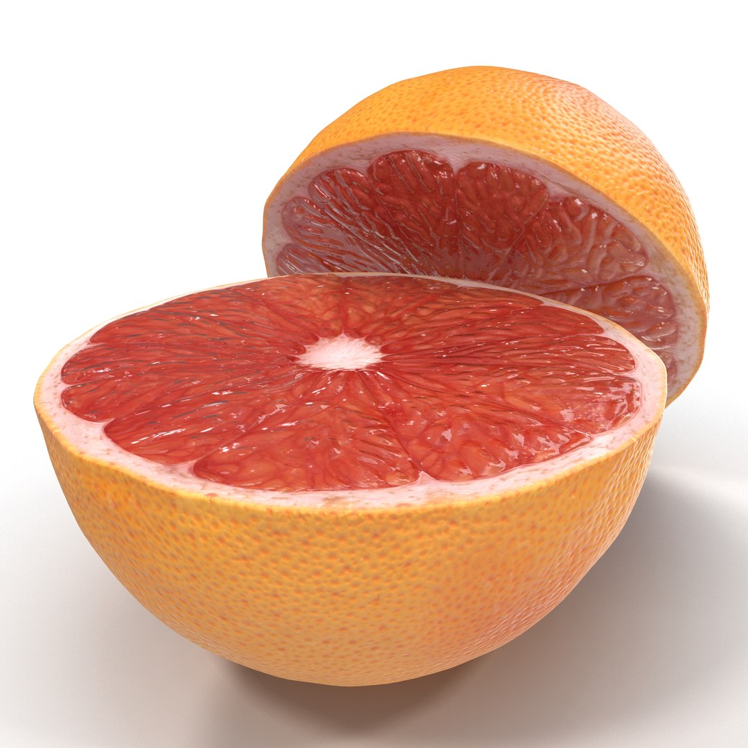 Grapefruit Cross Section 3 3D Model 3D model preview