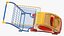 3D Supermarket Toy Car Shopping Trolley model