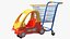 3D Supermarket Toy Car Shopping Trolley model