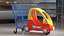 3D Supermarket Toy Car Shopping Trolley model