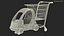 3D Supermarket Toy Car Shopping Trolley model