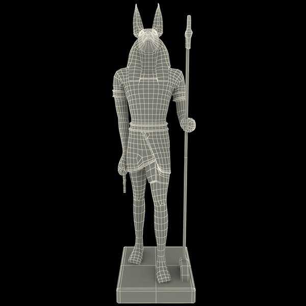 3d anubis statue