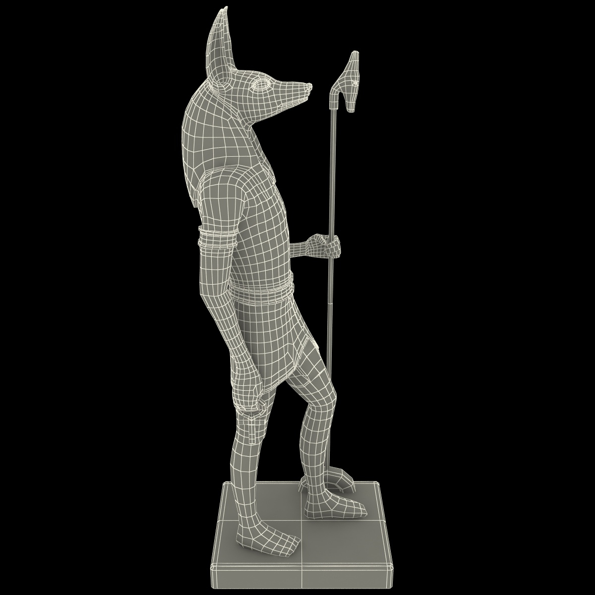 3d Anubis Statue