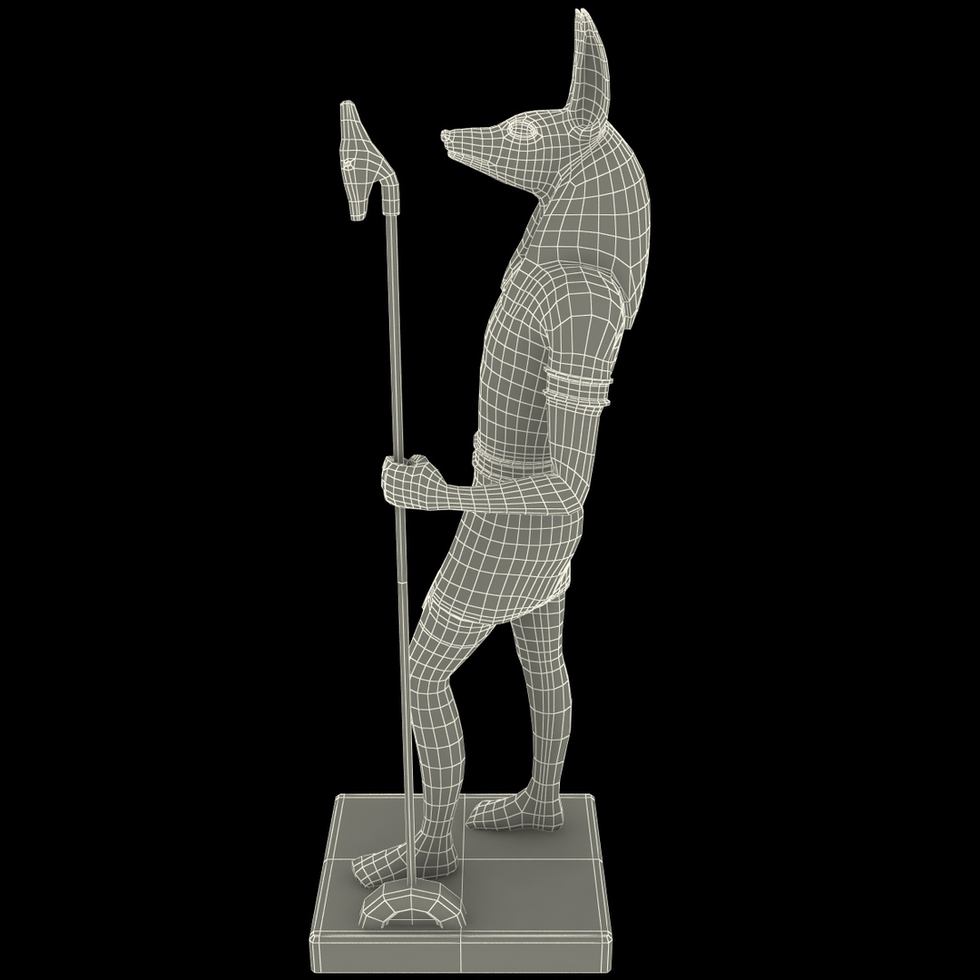 3d anubis statue