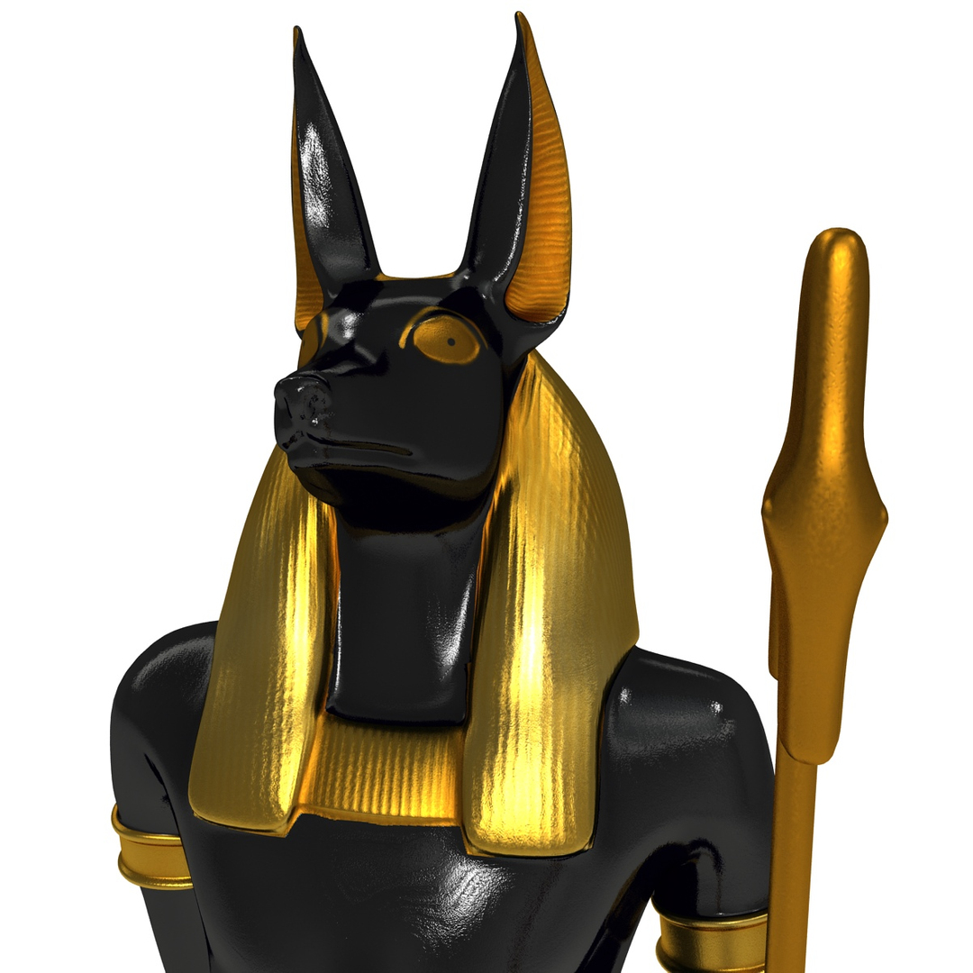 3d anubis statue