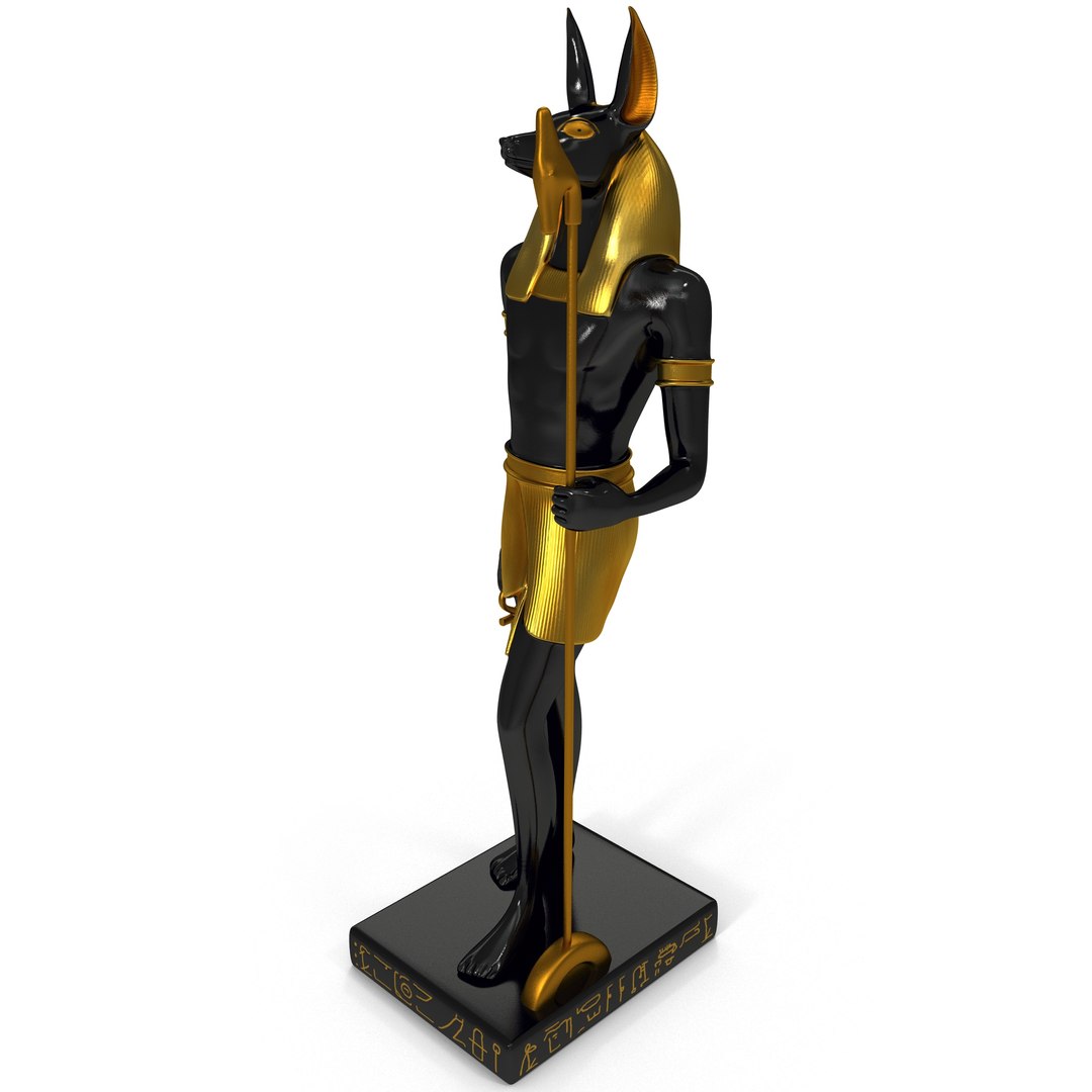 3d anubis statue