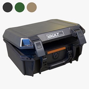 3D model Vault V200 Pelican Pistol Hard Case 3 Colors