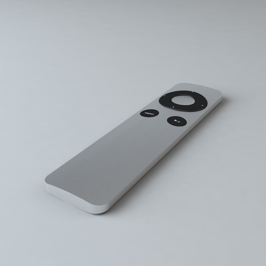 3d old apple tv remote model