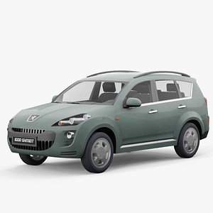 Peugeot 4007 2008 lowpoly 3D