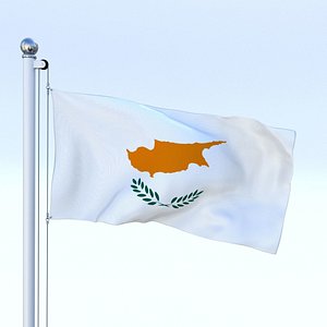 3d flag pole