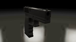 3D model glock 18c pistol