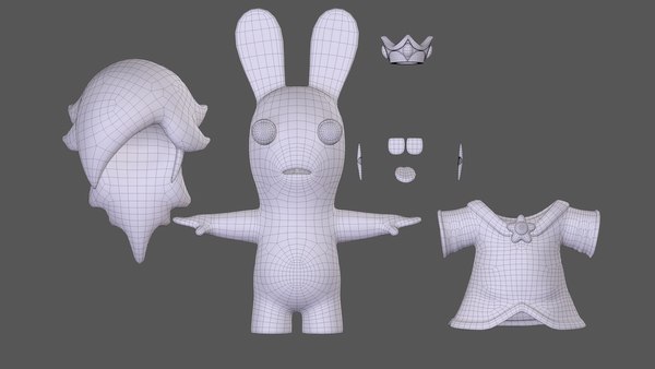 Rosalina Rabbids Super Mario Sparks Of Hope 8k 3d Model - Turbosquid 