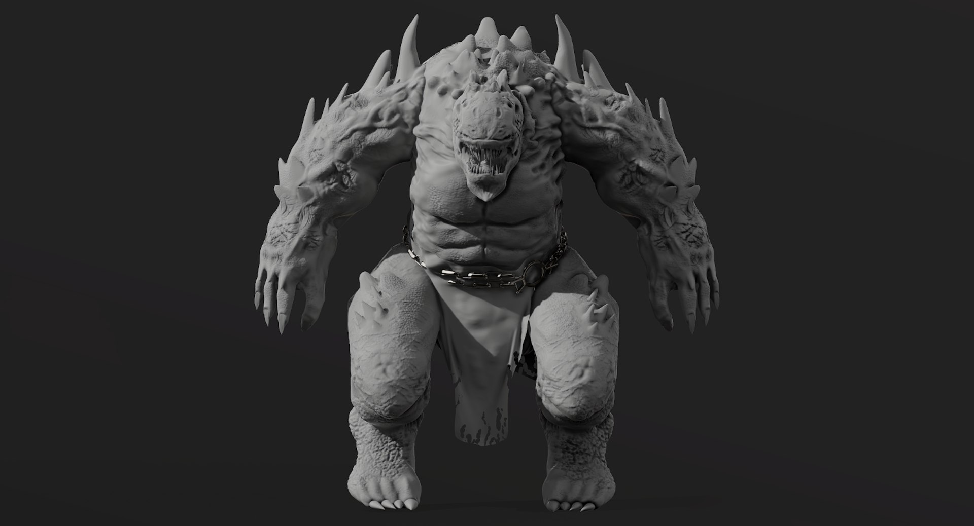 3D Monster Creature - TurboSquid 1303524