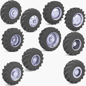Truck Wheels v2 3D model