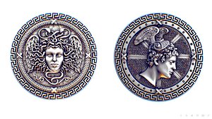 Medusa Gorgona and Perseus