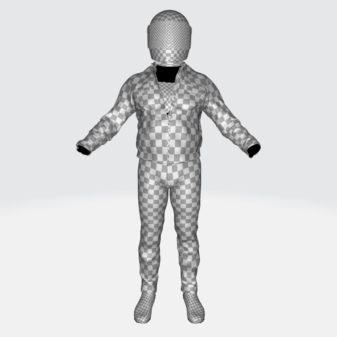 Redline Racer Realistic Outfit 3D - TurboSquid 2444742
