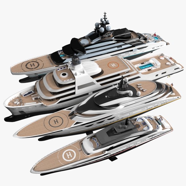 New Delivery 2021 Superyachts 3D model