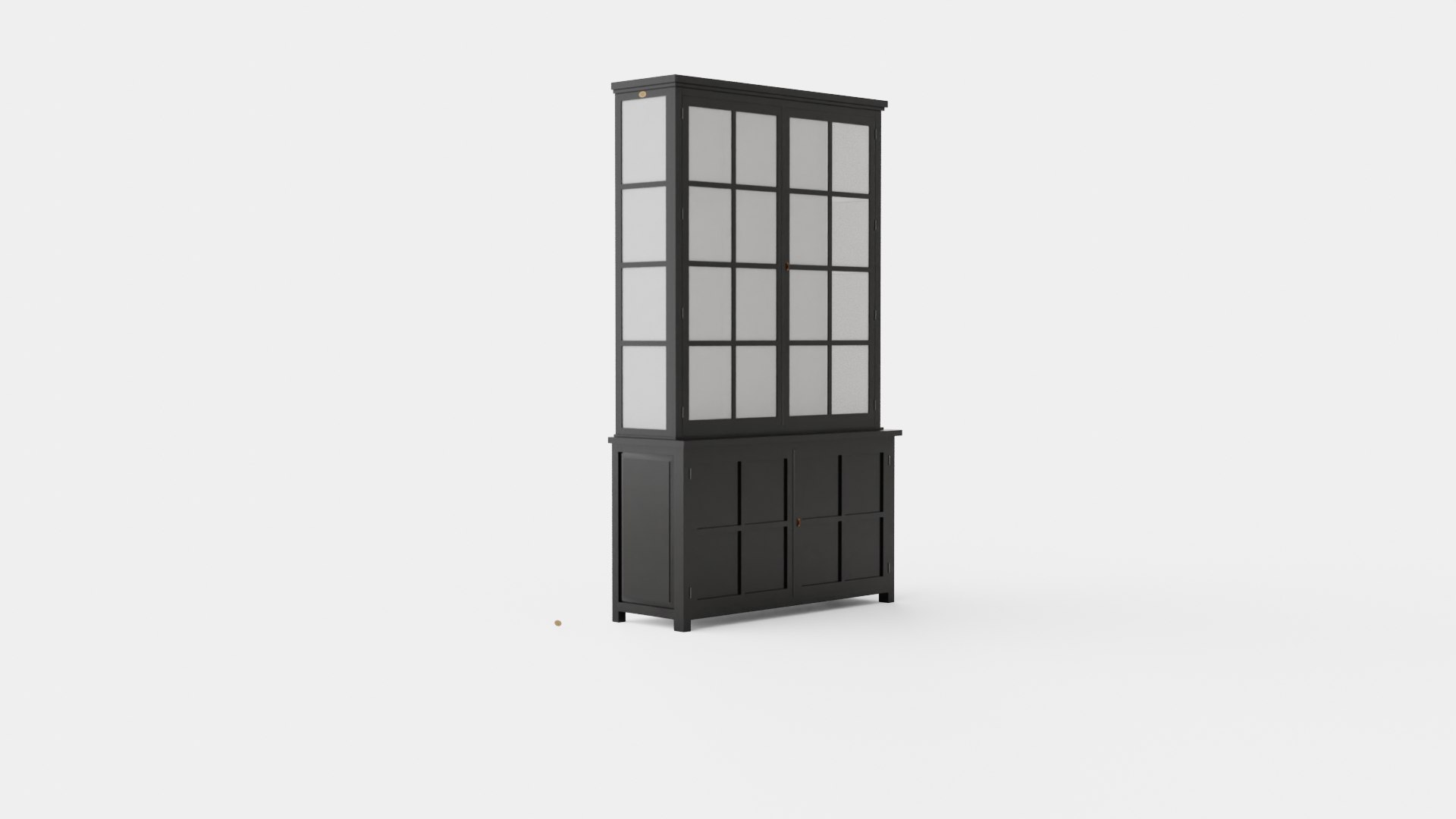 3D Rhode Island Display Cabinet Black - TurboSquid 2264655