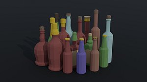 cartoon alcohol 3D