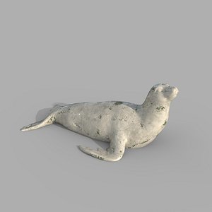 dolphin statue 3D model