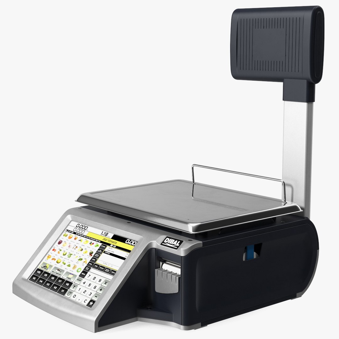Dibal D955T Self Service Scales 3D model preview