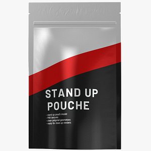 3D stand up pouch v1 PBR model