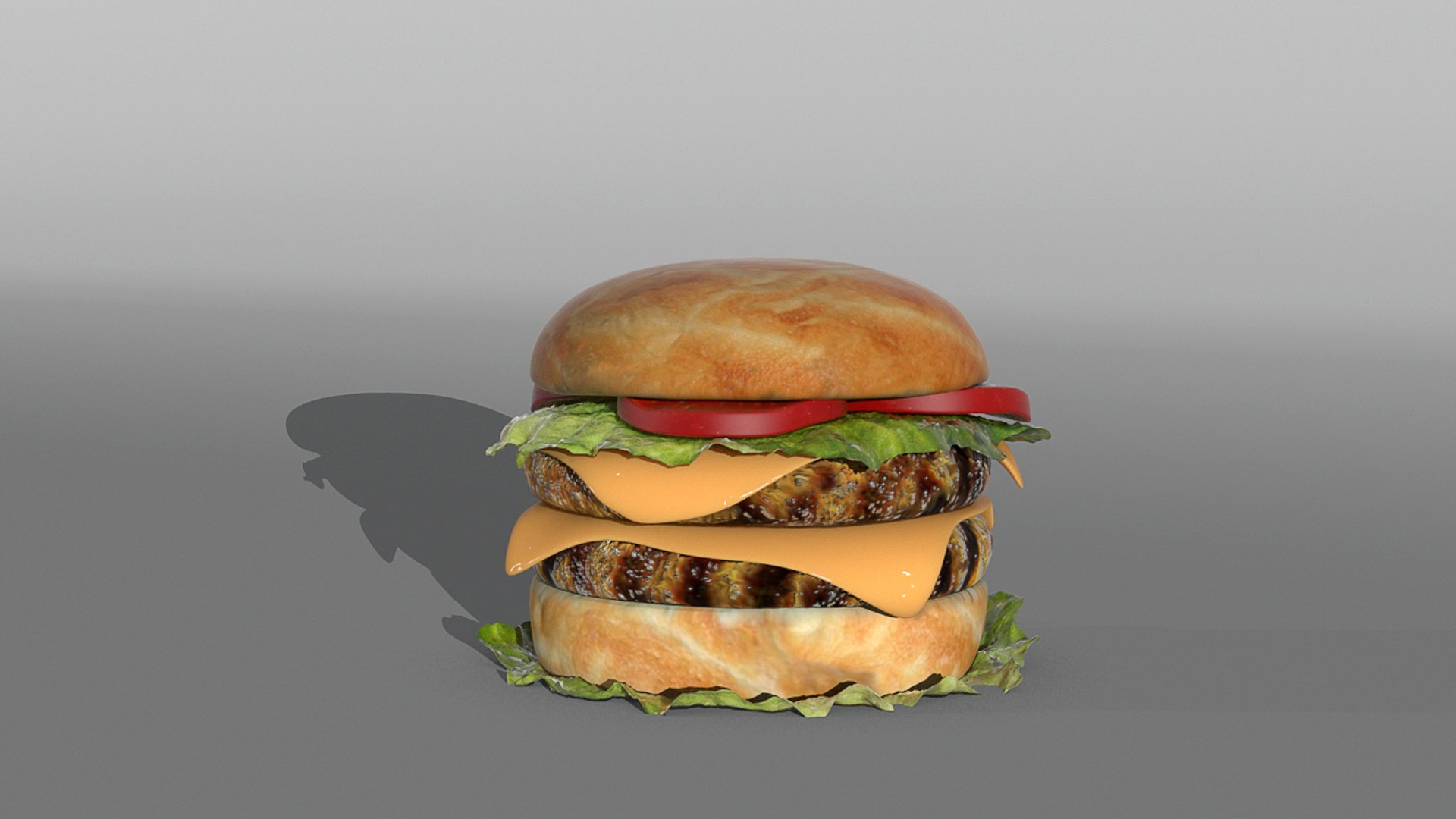 3d Hamburger Modelled