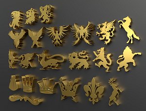 heraldry 3D model