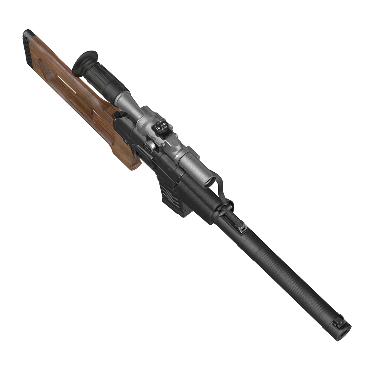 sniper rifle vss vintorez 3d 3ds