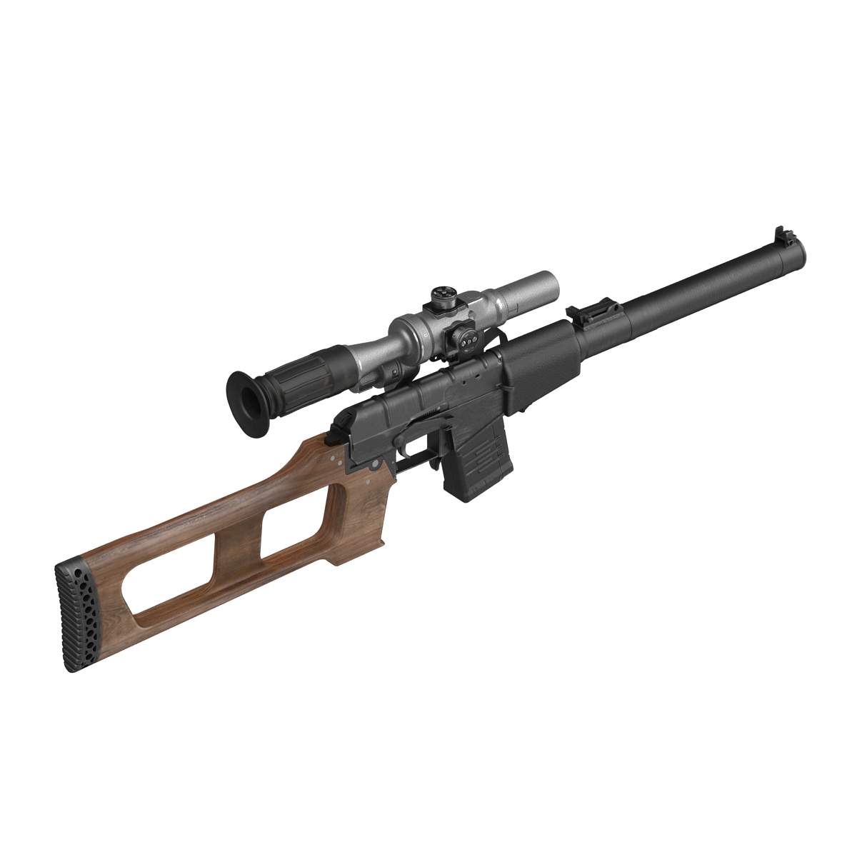 sniper rifle vss vintorez 3d 3ds