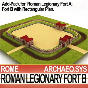 Roman Legionary Fort B Add Pack Fort A Rectangular Plan