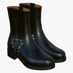 Leather Boots 3D model