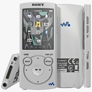 3dsmax player sony nwzs764blk white