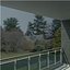 railing with glass panels