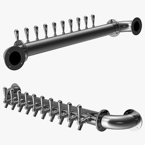 Wall Mount Rail Draft Beer Tower