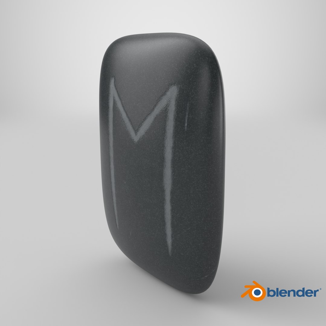 3D Ehwaz Rune Stone Model - TurboSquid 2531962