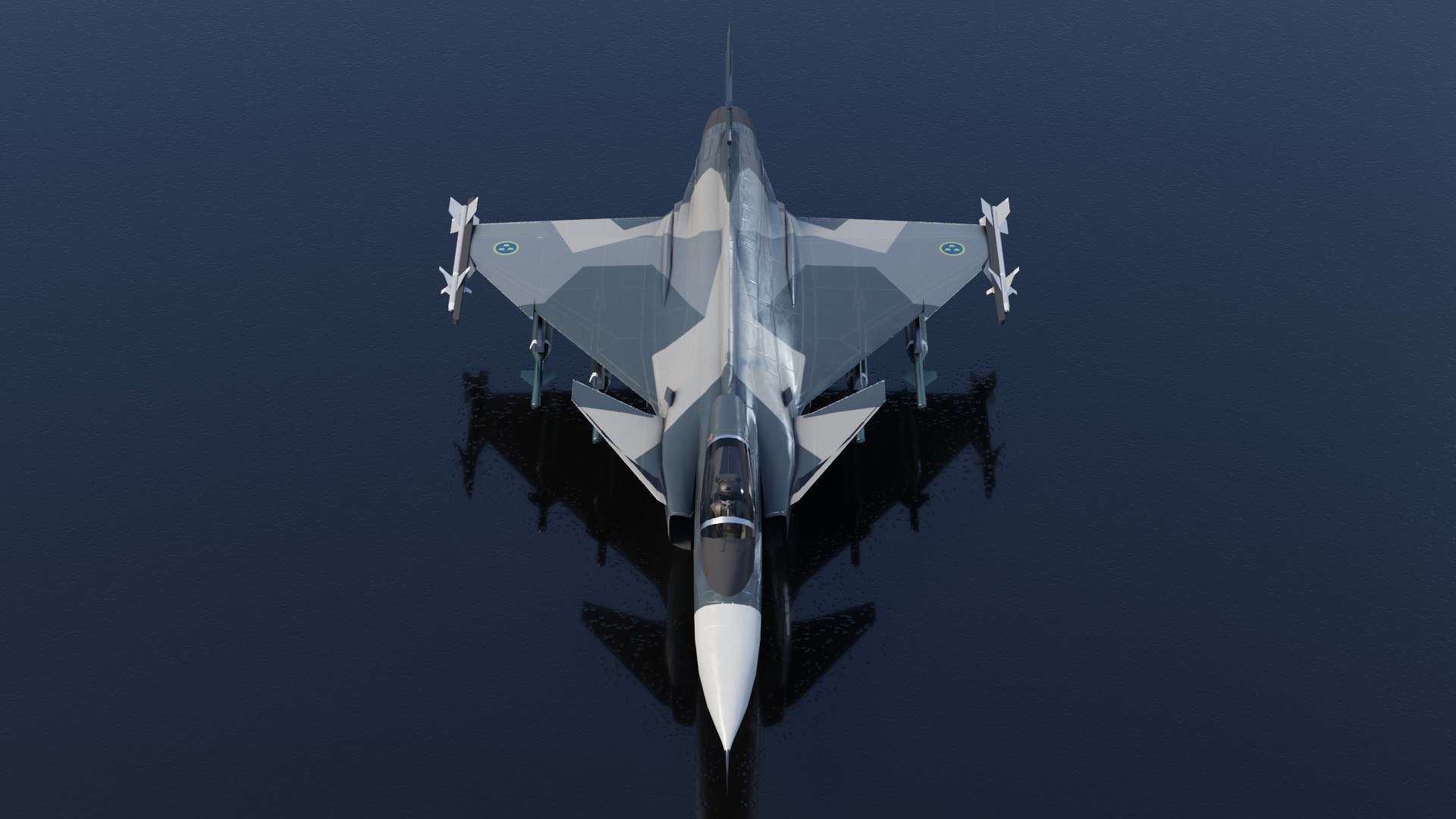 Saab JAS-39 Gripen jet fighter lowpoly 3D model https://p.turbosquid.com/ts-thumb/0e/vL5zH1/HT/preview04/jpg/1707342478/1920x1080/fit_q87/677a959664c03cf1575b4681f821187e98a4271f/preview04.jpg