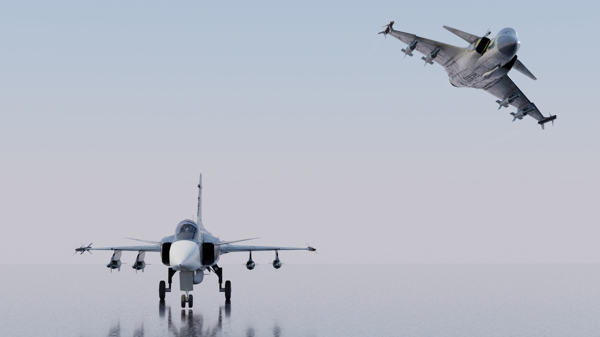 Saab JAS-39 Gripen jet fighter lowpoly 3D model https://p.turbosquid.com/ts-thumb/0e/vL5zH1/O9/preview17/jpg/1707342484/1920x1080/fit_q87/cd3acb703b7e58efb9617774a0de8ce23e86cb0c/preview17.jpg