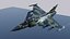 サーブJAS-39グリペンジェット戦闘機ローポリ