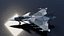 サーブJAS-39グリペンジェット戦闘機ローポリ