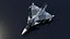 サーブJAS-39グリペンジェット戦闘機ローポリ
