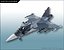 サーブJAS-39グリペンジェット戦闘機ローポリ