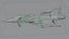 サーブJAS-39グリペンジェット戦闘機ローポリ