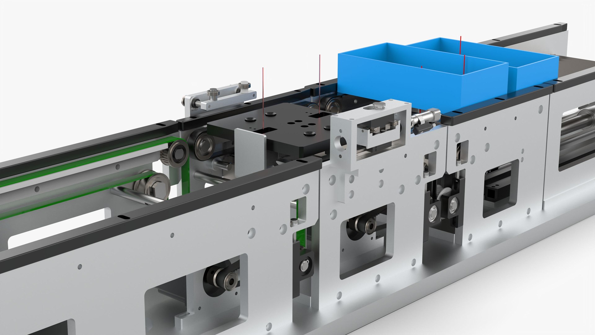 Box Conveyor Belt Line Model - TurboSquid 2027078
