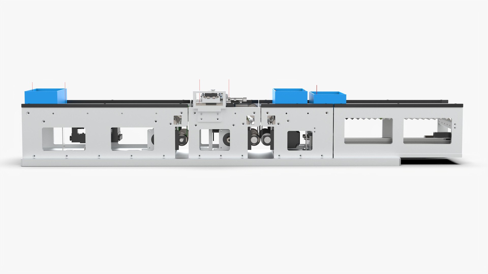 Box Conveyor Belt Line Model - TurboSquid 2027078