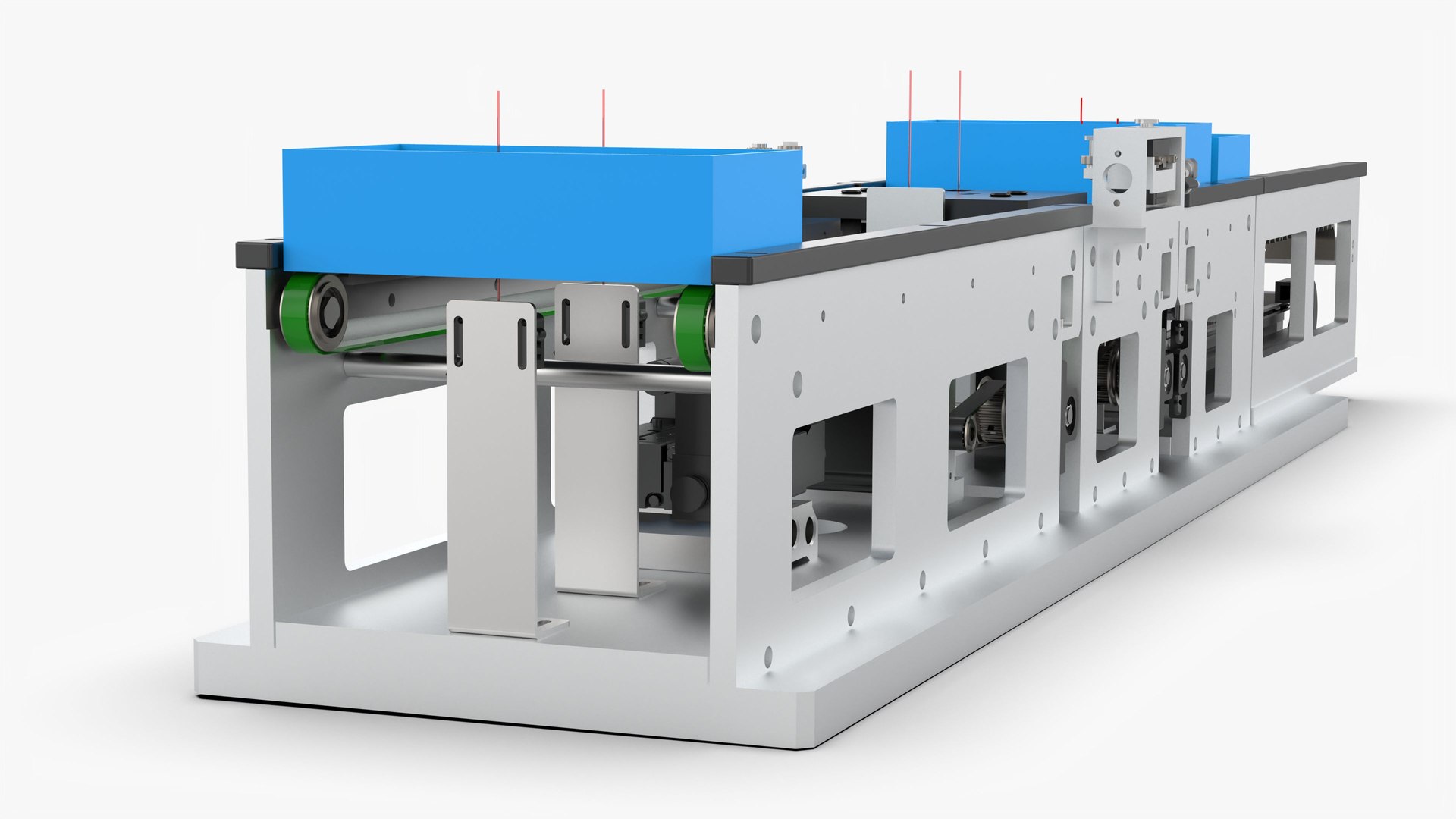 Box Conveyor Belt Line Model - TurboSquid 2027078