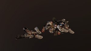 rubbish shoes 3D model