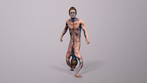 3D Siamese twins unreal unity 18 animations rig in maya model