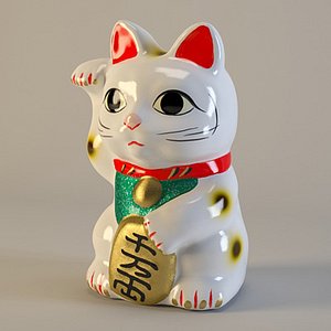 3d max maneki neko
