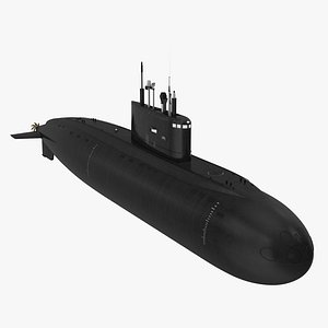 3D model diesel electric submarine kilo